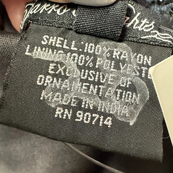 Pisarro Nights Beaded Art Deco Gown Gray Size 14 - Picture 8 of 13